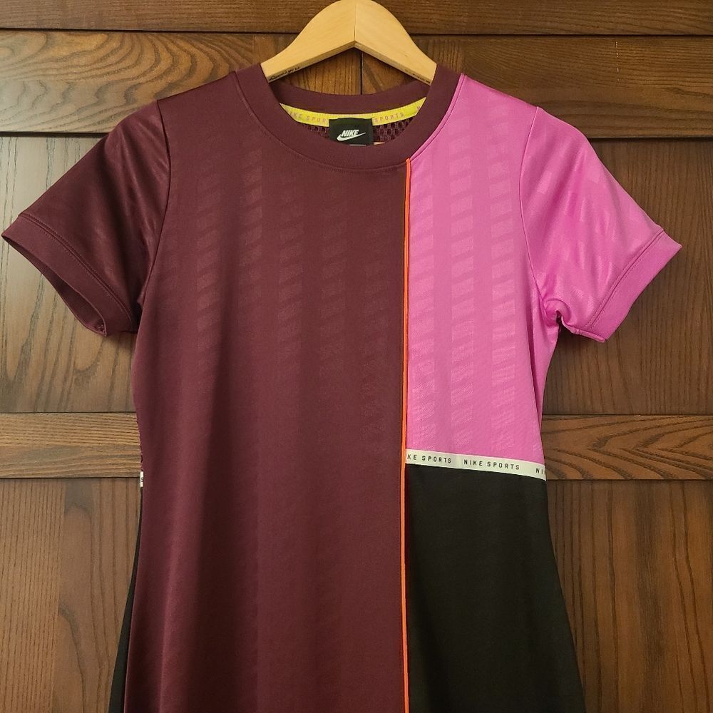 Nike Sportswear Bordeaux Dress Size Small - Picture 3 of 11